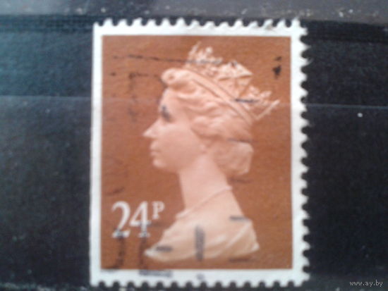 Англия 1992 Королева Елизавета 2, марка из буклета 24 пенса