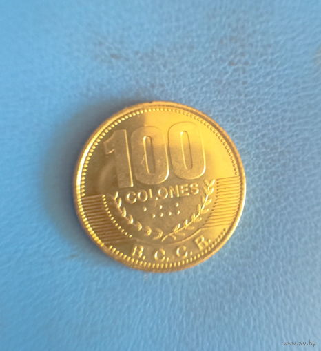 Коста Рика 100 колонов 2007 год состояние большая красивая монета