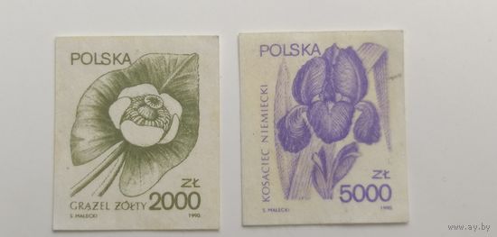 Польша 1990. Терапевтические растения. Полная серия