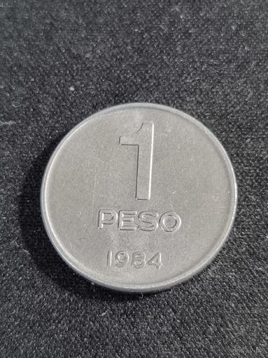 Аргентина 1 песо 1984