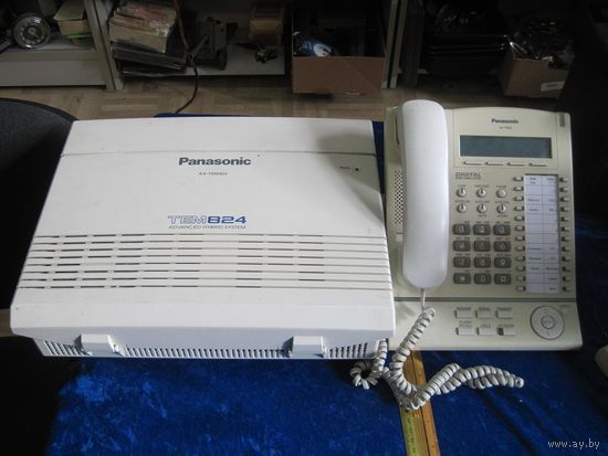 Усовершенственная гибридная система АТС Panasonic KX-TEM824RU с системным телефоном KX-T7630.