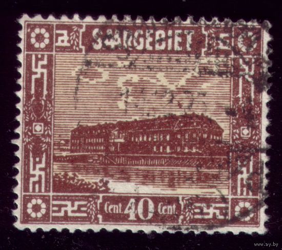 1 марка 1922 год Саар 91