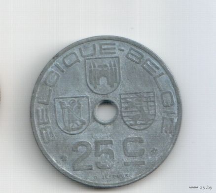 25 центов 1946 года Бельгии  2  разновидность надписи BELGIQUE - BELGIE (есть надпись наоборот) 2