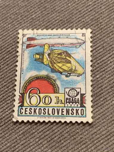 Чехословакия 1977. Воздухоплавание. Дерижабли. Полная серия