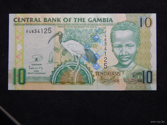 Гамбия 10 даласи 2013г.UNC