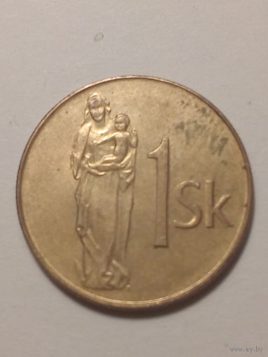 1 крона Словакия 1993