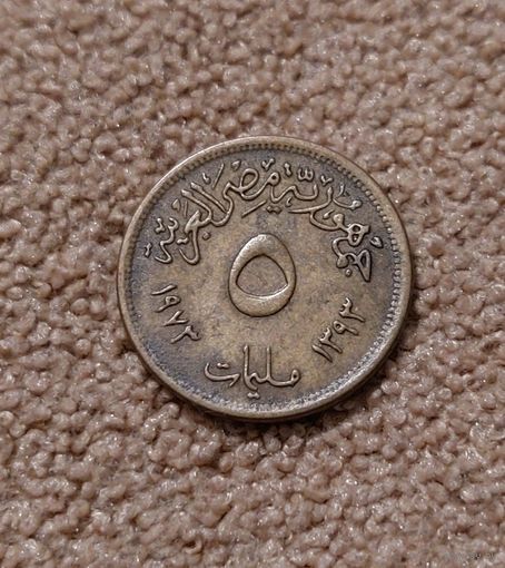 Египет 5 миллим, 1973