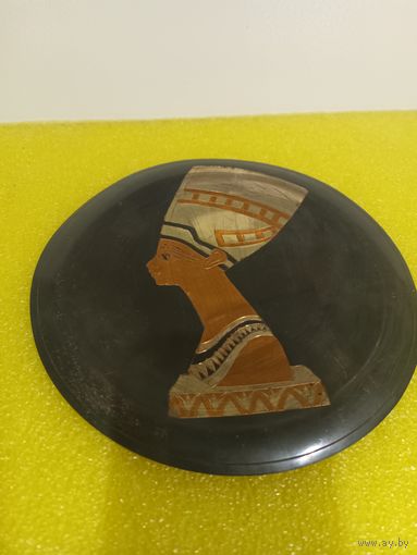 Настенная тарелка "фараон" период СССР. Металл