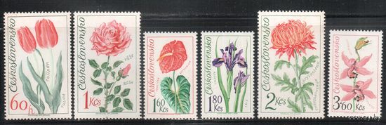 Чехословакия-1973,(Мих.2147-2152)  *  , Флора, Цветы(полная серия)