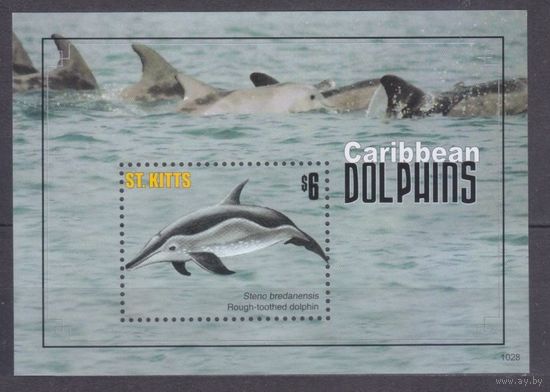 2011 Сент-Китс 1183/B106 Морская фауна - Дельфины 5,00 евро