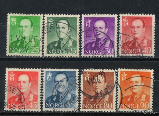 Норвегия 1958-62 Олаф V Стандарт #418-421,424-425,427,471