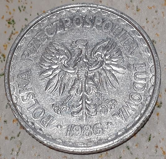 Польша 1 злотый, 1986 (15-3-6)