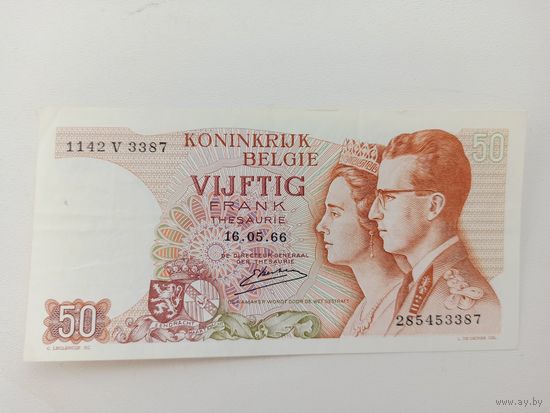 Бельгия. 50 франков 1966 года