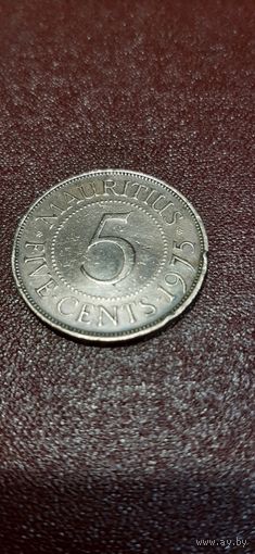 Маврикий 5 центов 1975