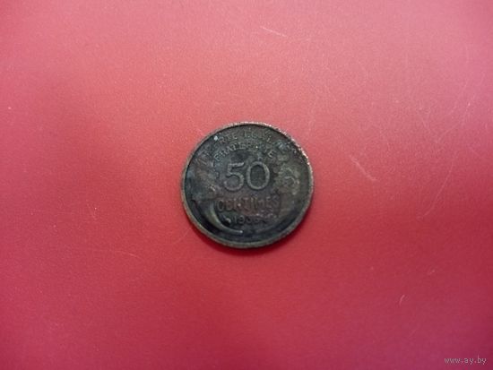 50 сантимов 1936 Франция