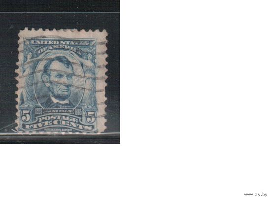 США-1902, (Мих.142), гаш.   , Стандарт, Президенты, Линкольн(3)