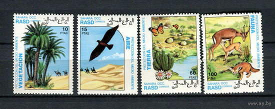 Сахара - 1992 - Флора и фауна - полная серия - 4 марки. MNH.