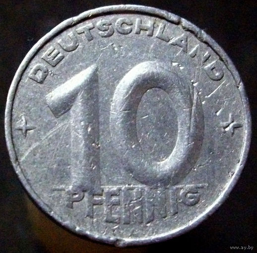 10 пфеннигов 1952 А