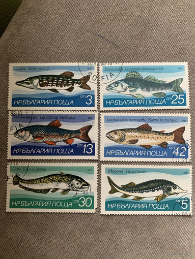 Болгария 1983. Речные рыбы