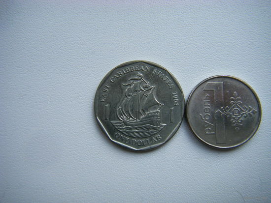 Восточные Карибы 1 доллар 2004г.