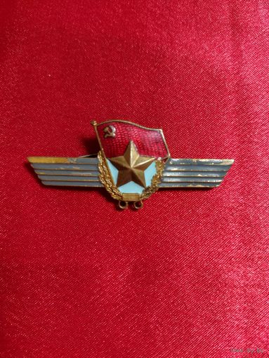 Нагрудный знак военнослужащего сверхсрочной службы ВС СССР.
