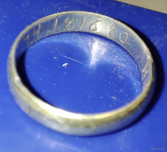 Кольцо 1816 года с гравировкой.
