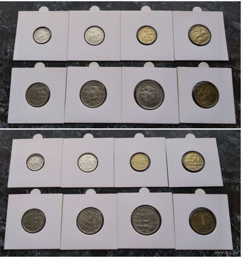 Распродажа с 1 рубля!!! Россия 8 монет (1, 5, 10, 50 копеек, 1, 2, 5, 10 рублей) 2014-2015 гг. UNC
