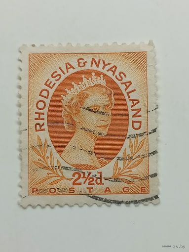 Родезия и Ньясаленд 1954. Королева Елизавета II