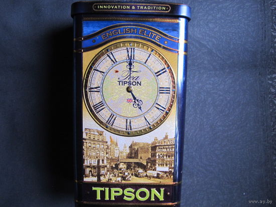 Металлическая банка для чая Tipson, 19х10х6 см