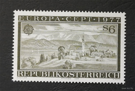 Австрия 1977 г. Европа. EUROPA CEPT, полная серия из 1 марки. Чистая #0121-Ч1P4