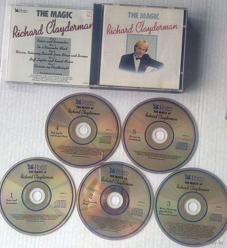 RICHARD CLAYDERMAN - The Magic Of Richard Clayderman (5CD ENGLAND 1989 в толстом боксе)