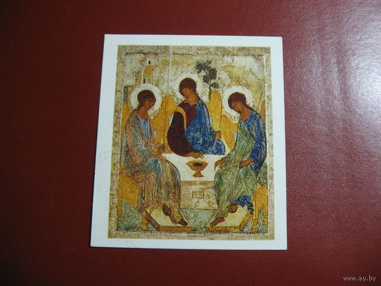 Иконка Троица с молитвой Символ веры