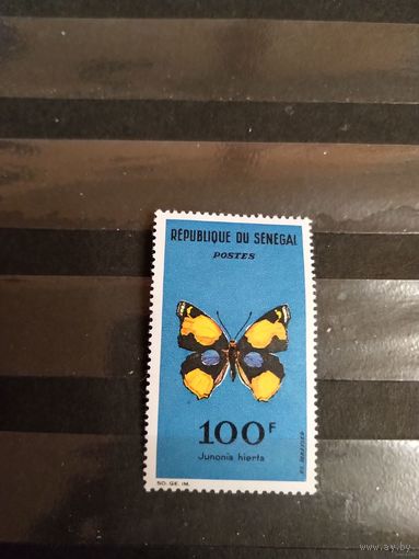 1963 Сенегал дорогая фауна бабочка чистая без клея без дыр (1-2)