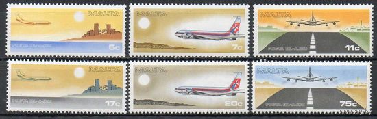 Авиация Мальта 1978 год чистая серия из 6 марок