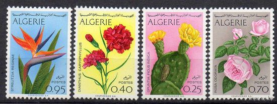 Флора Цветы Алжир 1969 год чистая серия из 4-х марок (М)