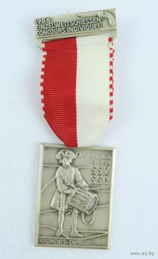 Швейцария, "Стрелковый спорт" Памятная медаль 1986 год.
