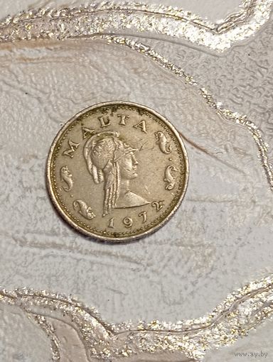Мальта 2 цента 1972 года .