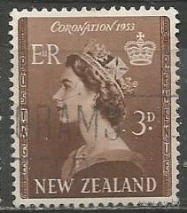 Новая Зеландия. Коронация королевы Елизаветы II. 1953г. Mi#323.