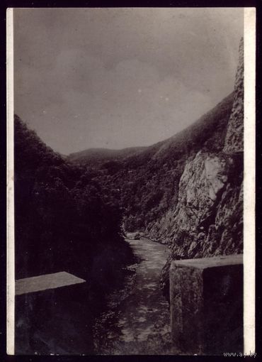 1935 год Сочи Дорога в ущелье
