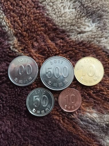 Набор монет Азии