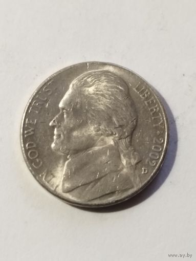 США 5 центов 2002