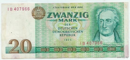 Германия, 20 марок 1975 год