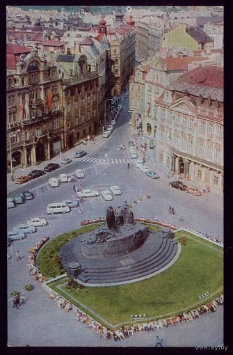 1975 год Чехословакия Прага Староместская площадь