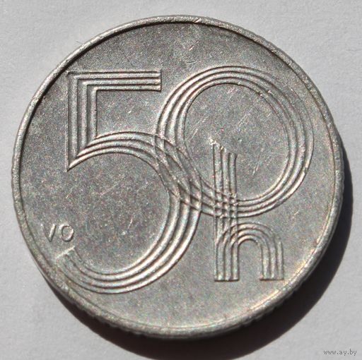 Чехия 50 геллеров, 1999 г.