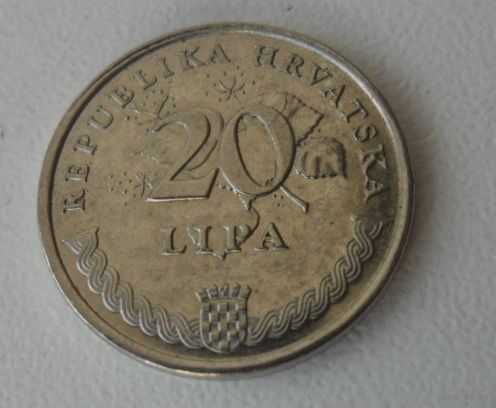 20 липа Хорватия 2003 г.в. UNC