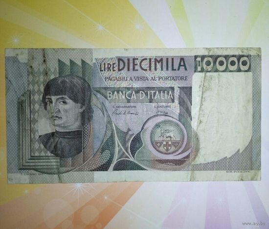 Италия 10000 лир 1980г