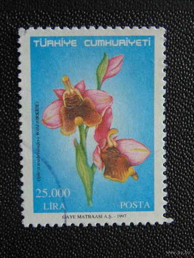 Турция 1997 г. Цветы.