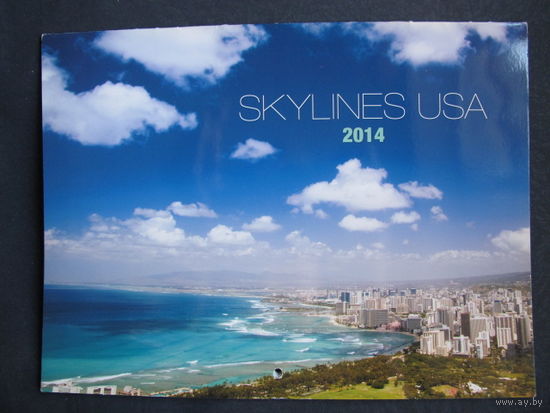 Перекидной настенный календарь  на 2014 г. "Американские горизонты" (США, 30 х 23 см)