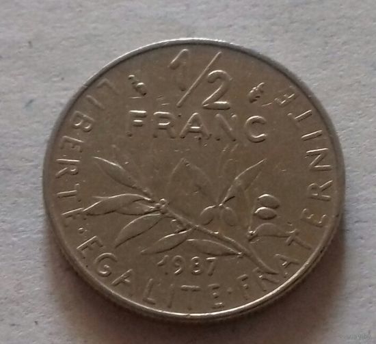 1/2 франка, Франция 1987 г.