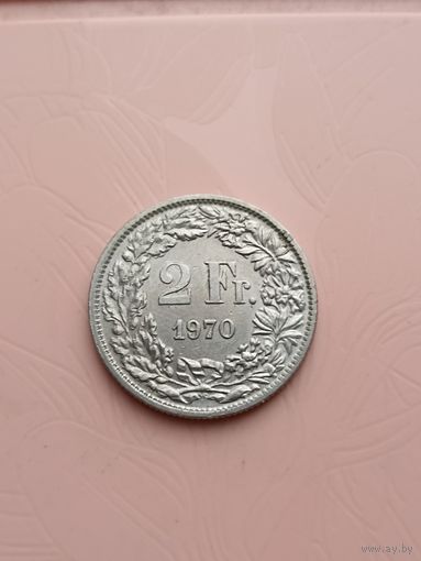 Швейцария 2 франка 1970г(4)